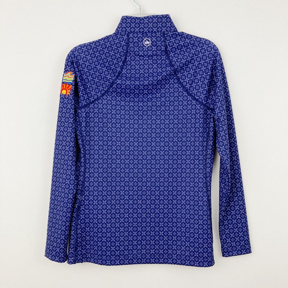 Peter Millar Raglan Perth Micro Print Quarter Zip… - image 2